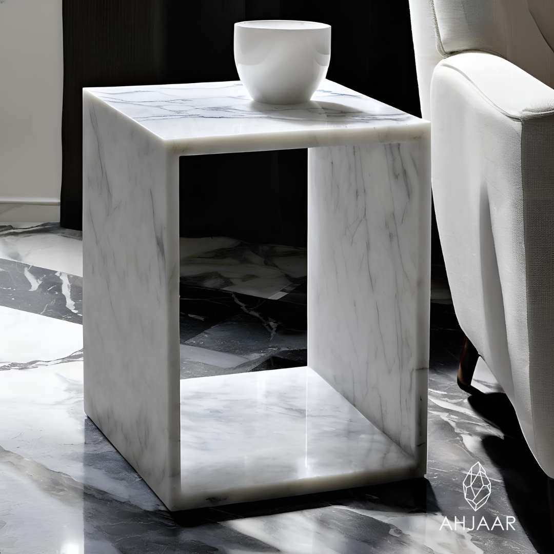 Side Table - Italian Carrara
