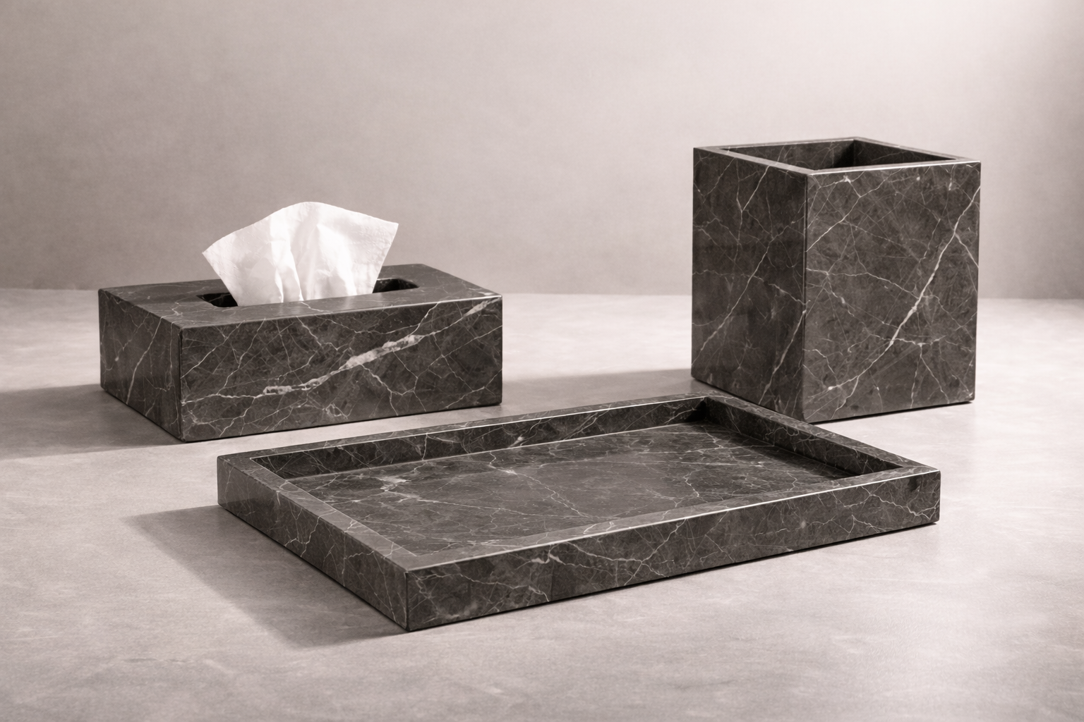 Marble Bathroom Set | Pietra Grey