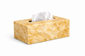 Tissue Box - Gold Onyx
