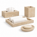 Marble Bathroom Set | Beige
