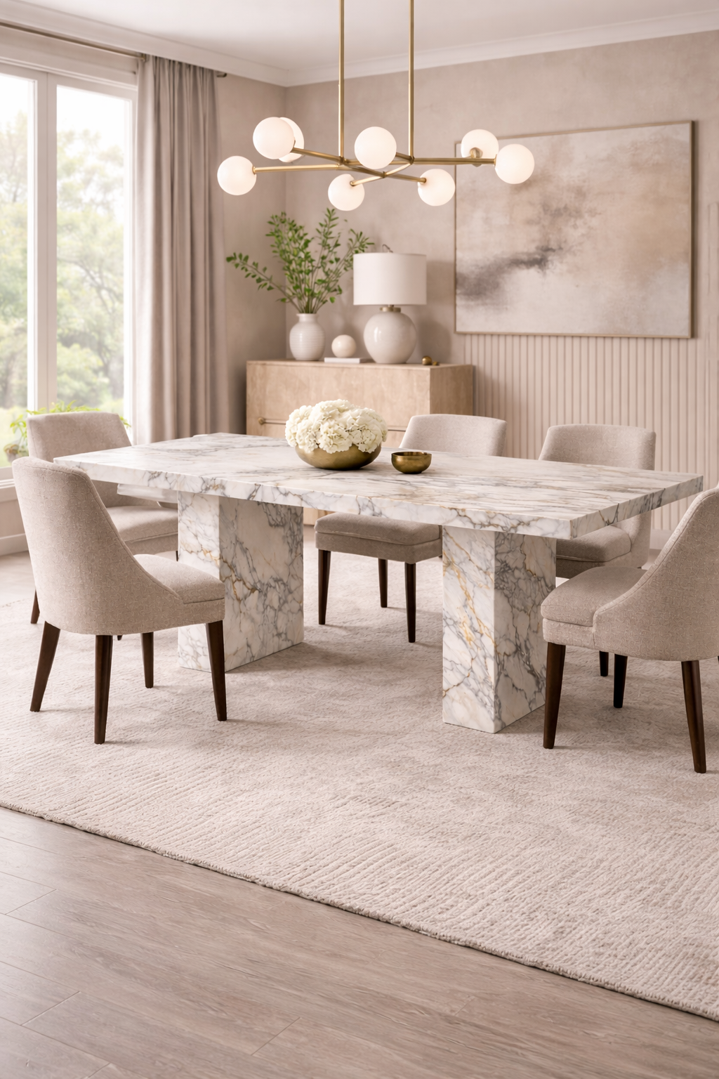 SIENNA Dining Table – 180 | Italian Calcatta