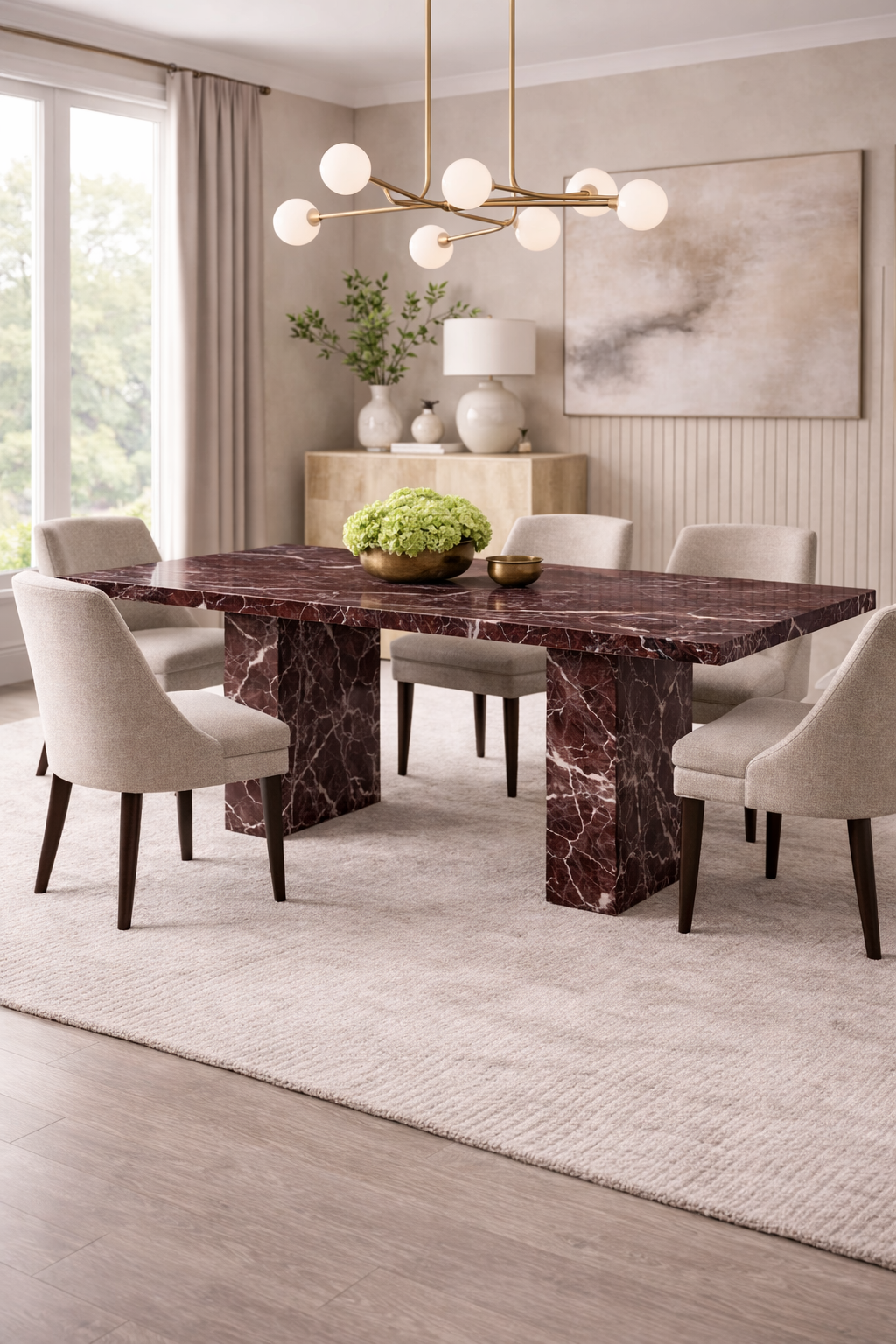 SIENNA Dining Table – 180 | Rosso Levanto