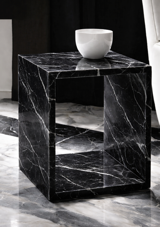 Quadris Side Table - Black Nero