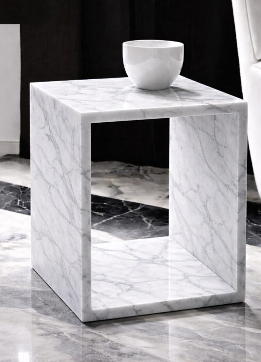 Side Table - Italian Carrara