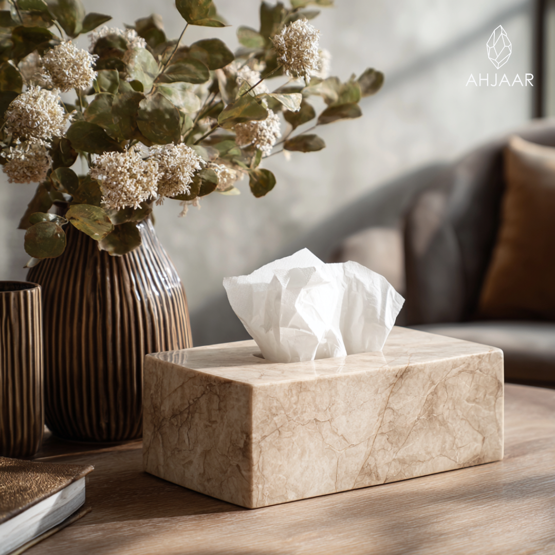 Tissue Box - Beige