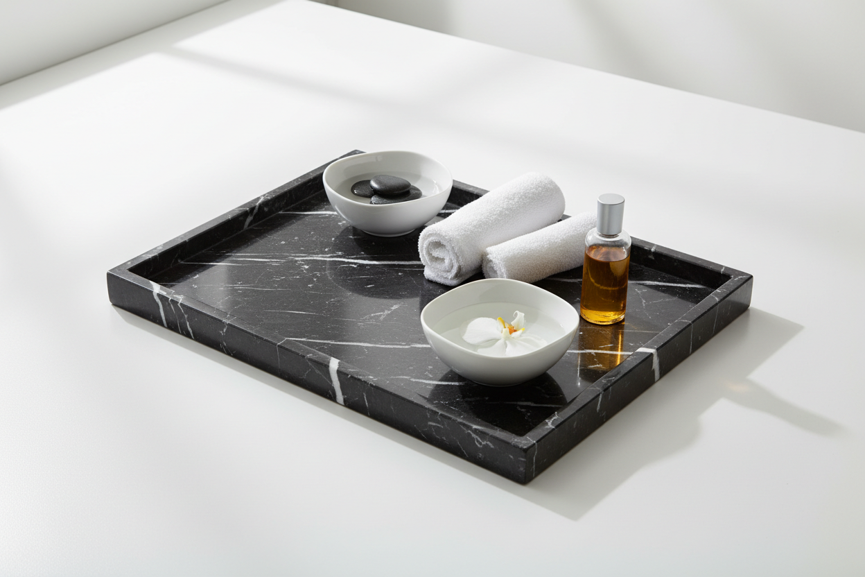 A Larger Size Black Verso Tray