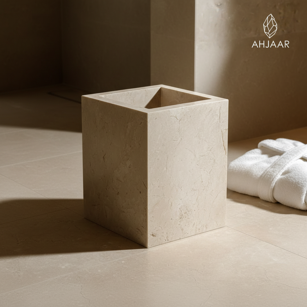 Galala marble bin floor shot from above